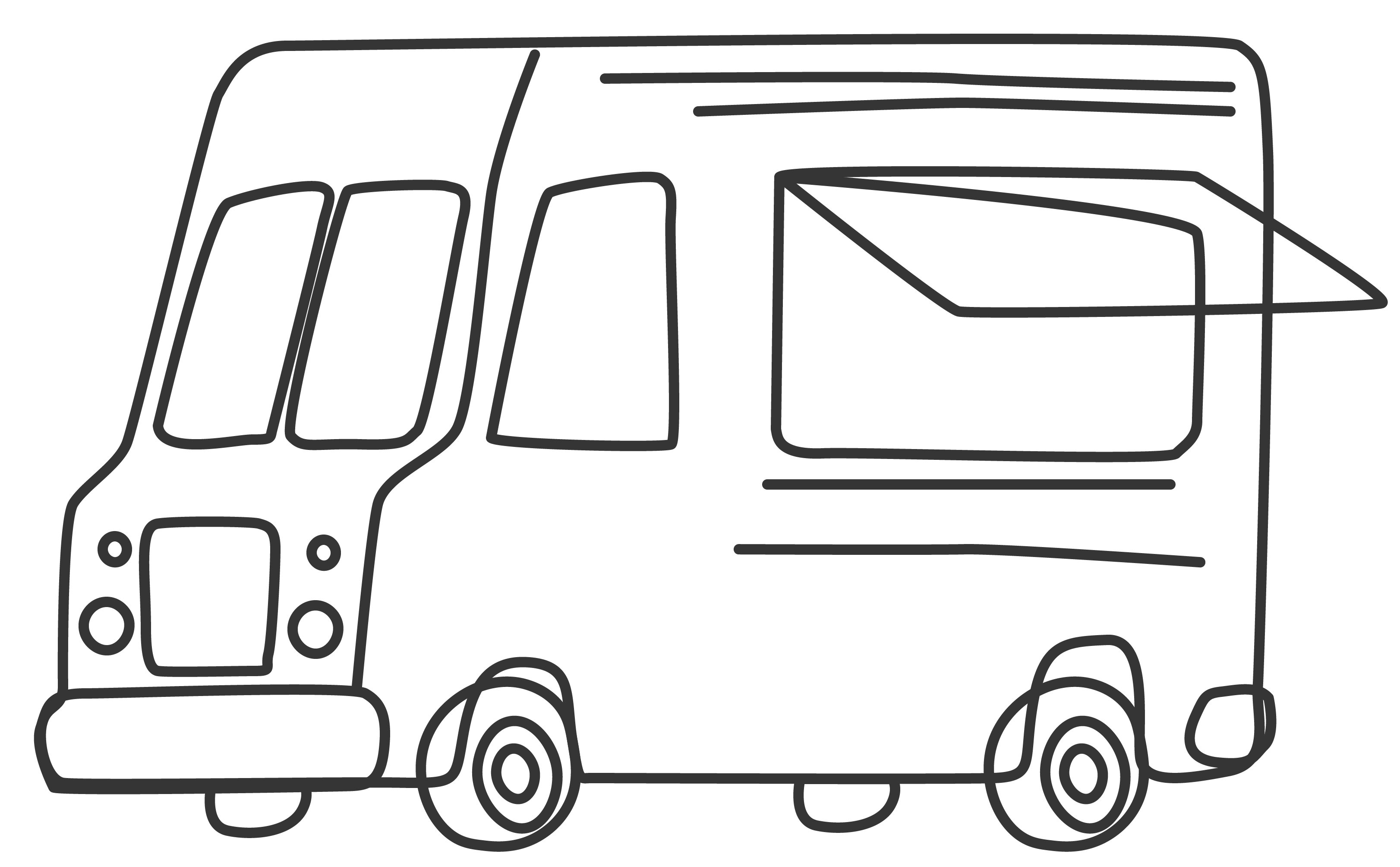 An doodle of a food truck
